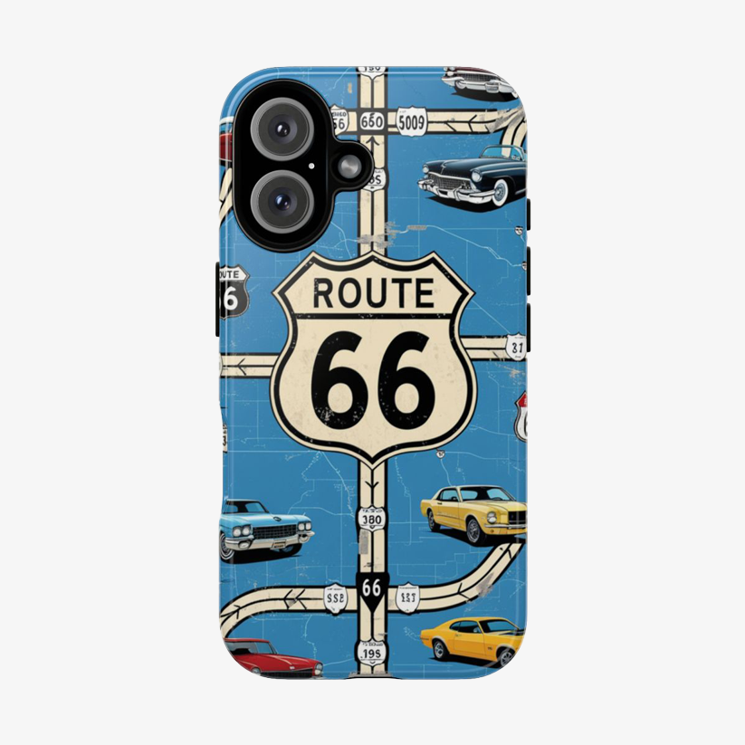 Vintage Art Route 66 Retro Artwork – Instant Download