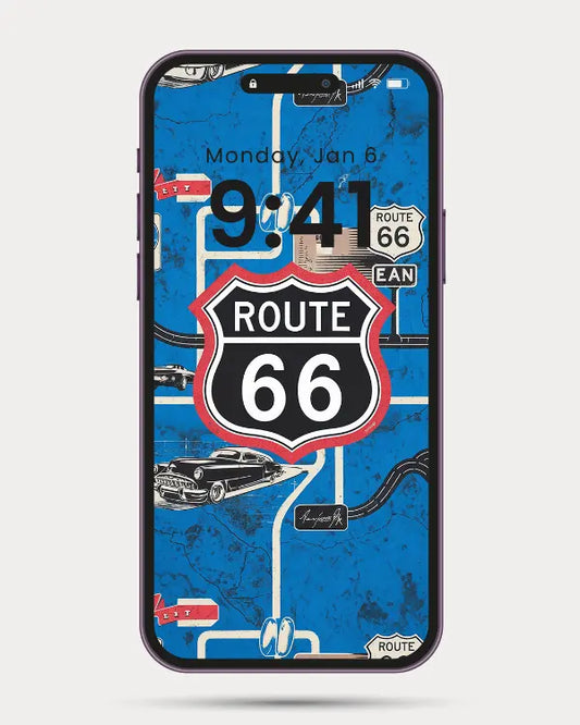 Route 66 Retro Artwork – Instant Download Alp Online Store