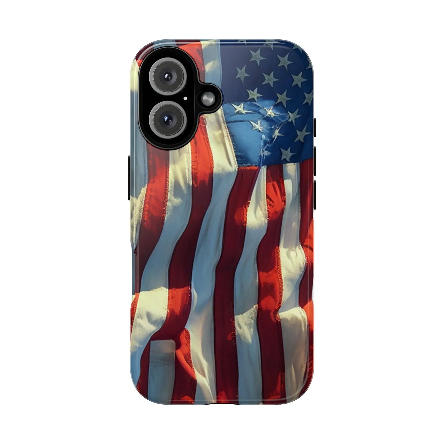 USA Flag Custom iPhone Case – Show Your American Pride! 🇺🇸✨ Printify