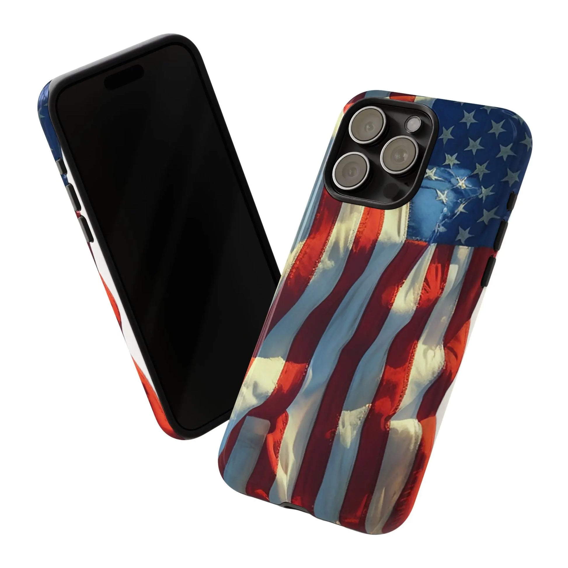 USA Flag Custom iPhone Case – Show Your American Pride! 🇺🇸✨ Printify