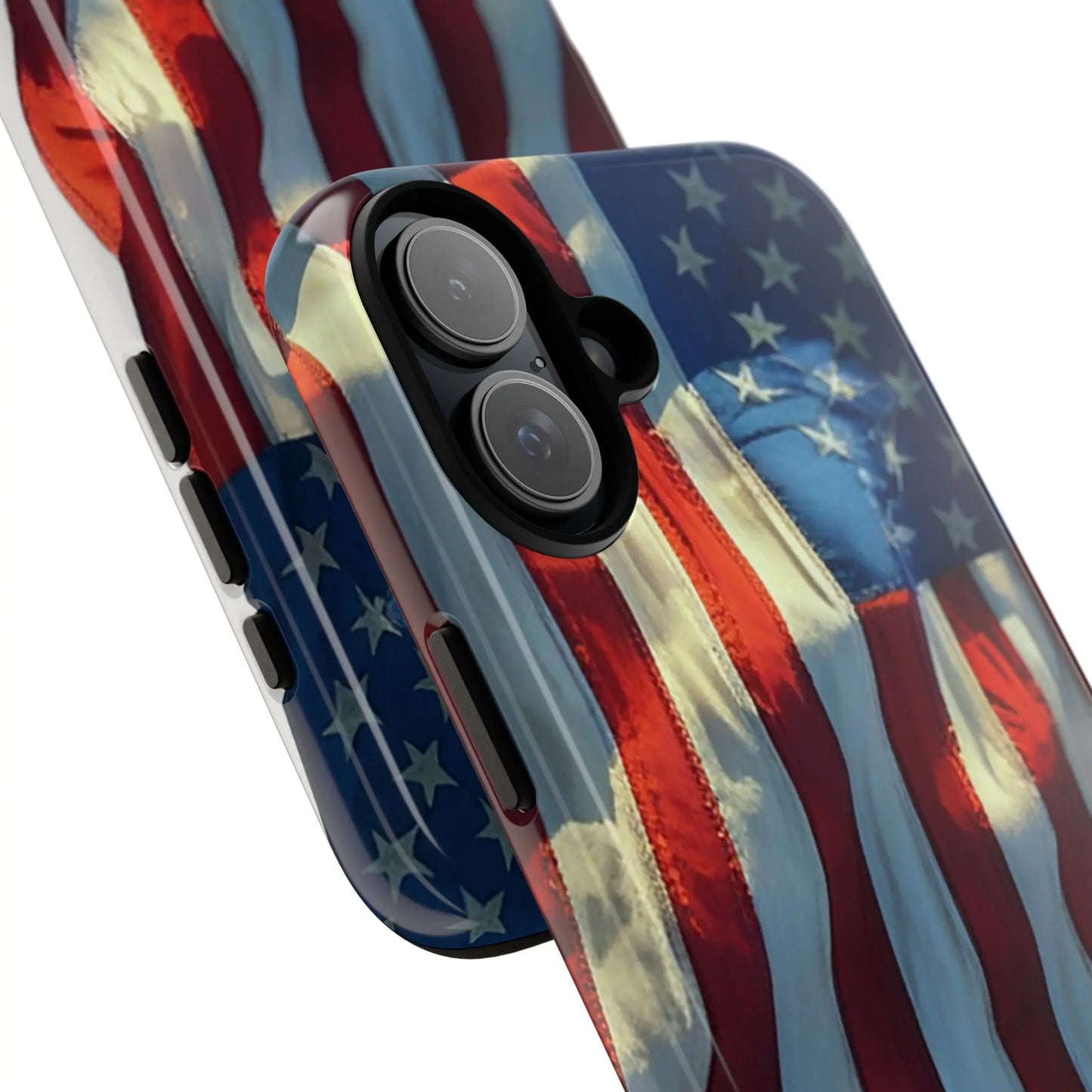 USA Flag Custom iPhone Case – Show Your American Pride! 🇺🇸✨ Printify