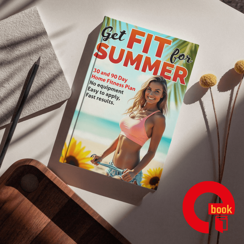 Achieve your summer fitness goals with our beginner-friendly e-book! Discover effective no-equipment workouts and simple meal plans designed to help you burn fat, build strength, and feel amazing — all from the comfort of your home.