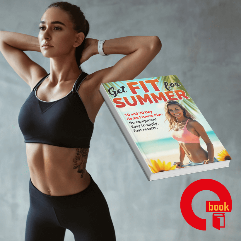 Achieve your summer fitness goals with our beginner-friendly e-book! Discover effective no-equipment workouts and simple meal plans designed to help you burn fat, build strength, and feel amazing — all from the comfort of your home.